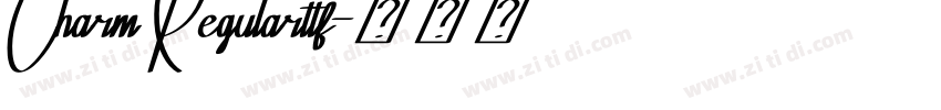 Charm Regularttf字体转换